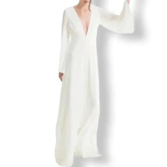 JOANNA AUGUST Stevie Bell Sleeve A-Line dress- 6 - Picture 1 of 11